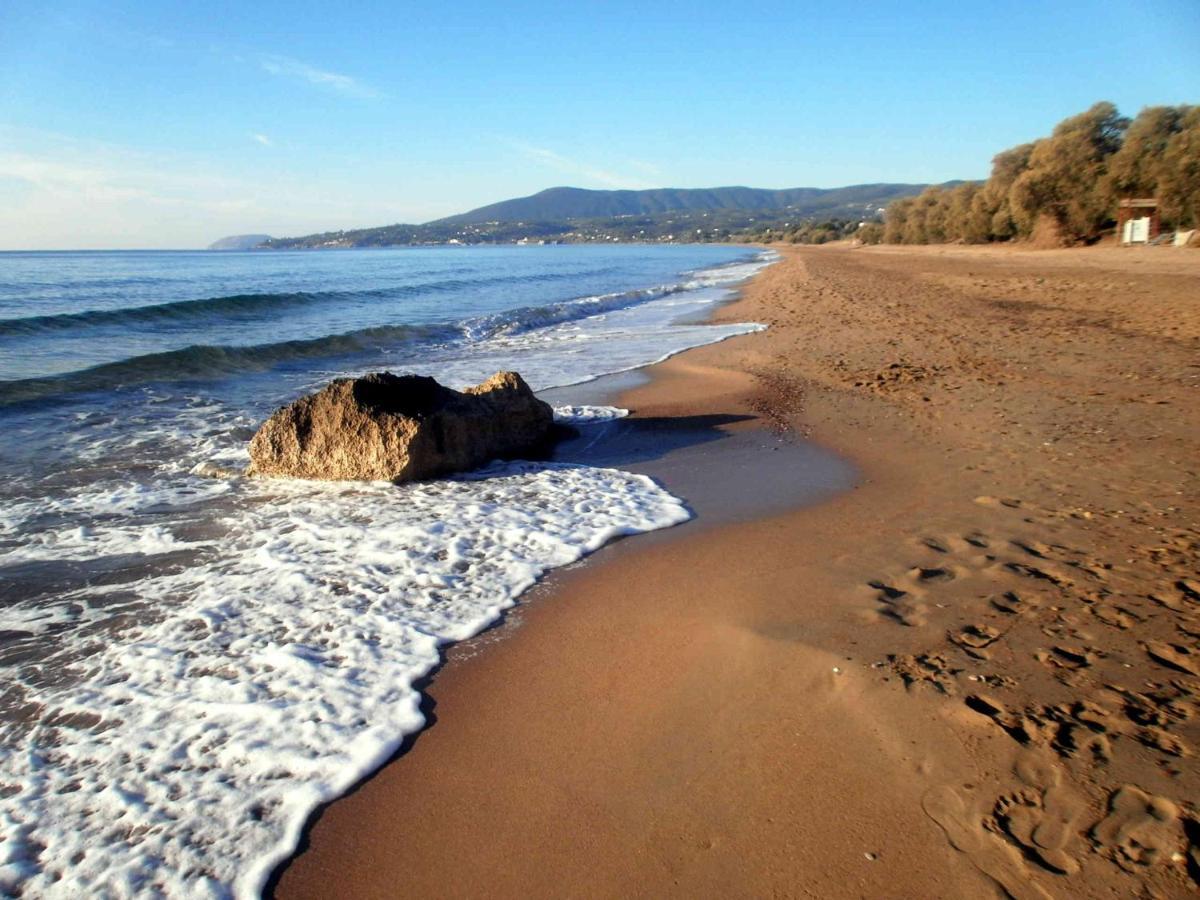 Koroni Zaga Beach- Seaside Luxury Villa Costiana Bagian luar foto